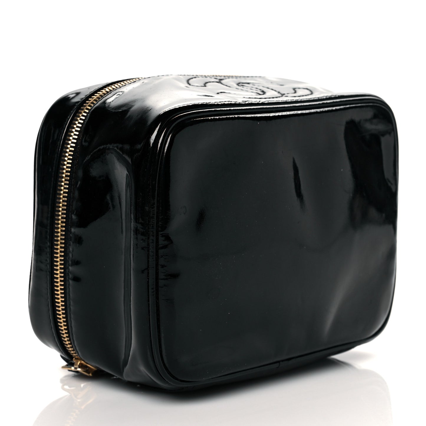 Patent Vanity Cosmetic Case Black