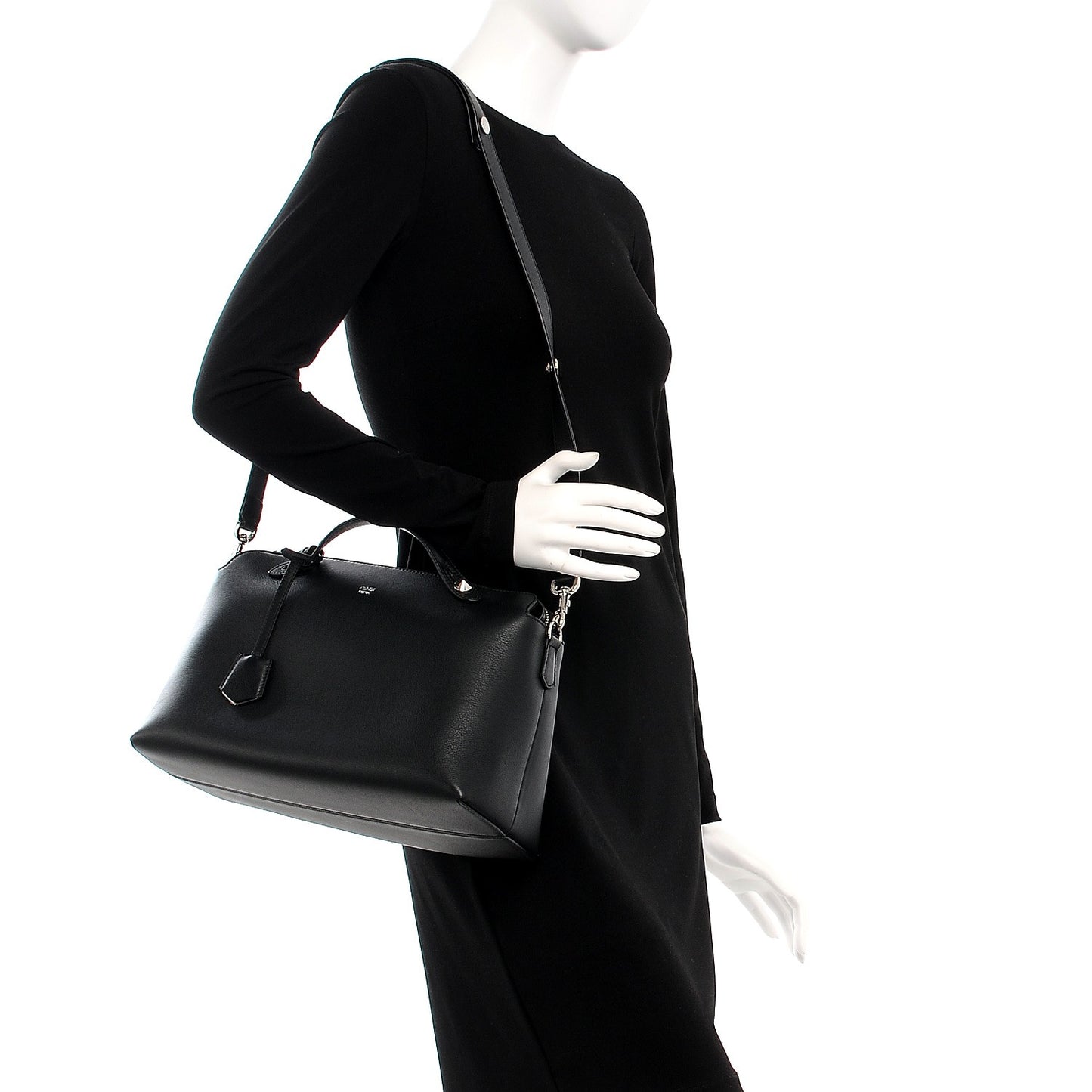 Vitello Dolce Large By The Way Boston Bag Black