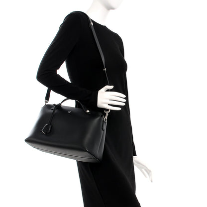 Fendi Vitello Dolce Large By The Way Boston Bag Black 2 of 7