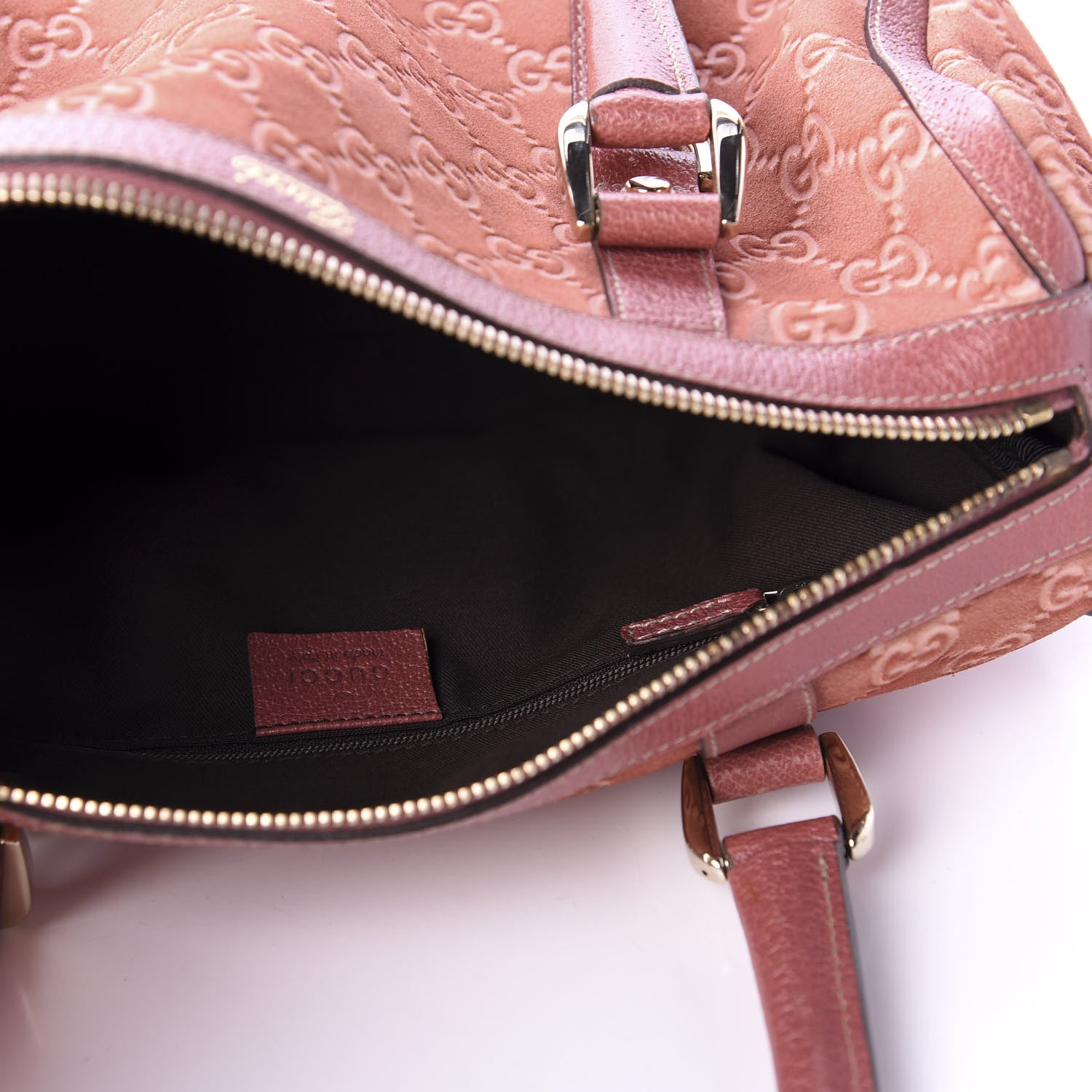Gucci Suede Guccissima Small Abbey Boston Pink 5 of 11