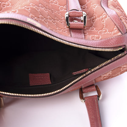 Gucci Suede Guccissima Small Abbey Boston Pink 5 of 11