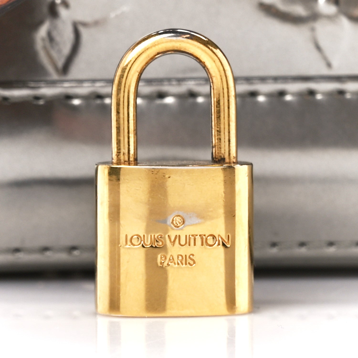 Louis Vuitton Vernis Alma BB Gris Metal 9 of 14