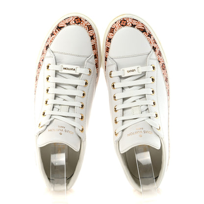 Louis Vuitton Calfskin Monogram Crafty Sneaker 38 White 2 of 9