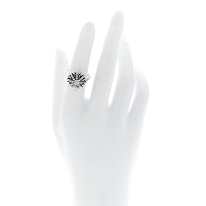 David Yurman Sterling Silver Diamond 16mm Starburst Ring 50 5.5 2 of 4