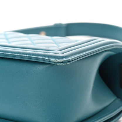 Chanel Lambskin Quilted Small Boy Flap Dark Turquoise 12 of 12