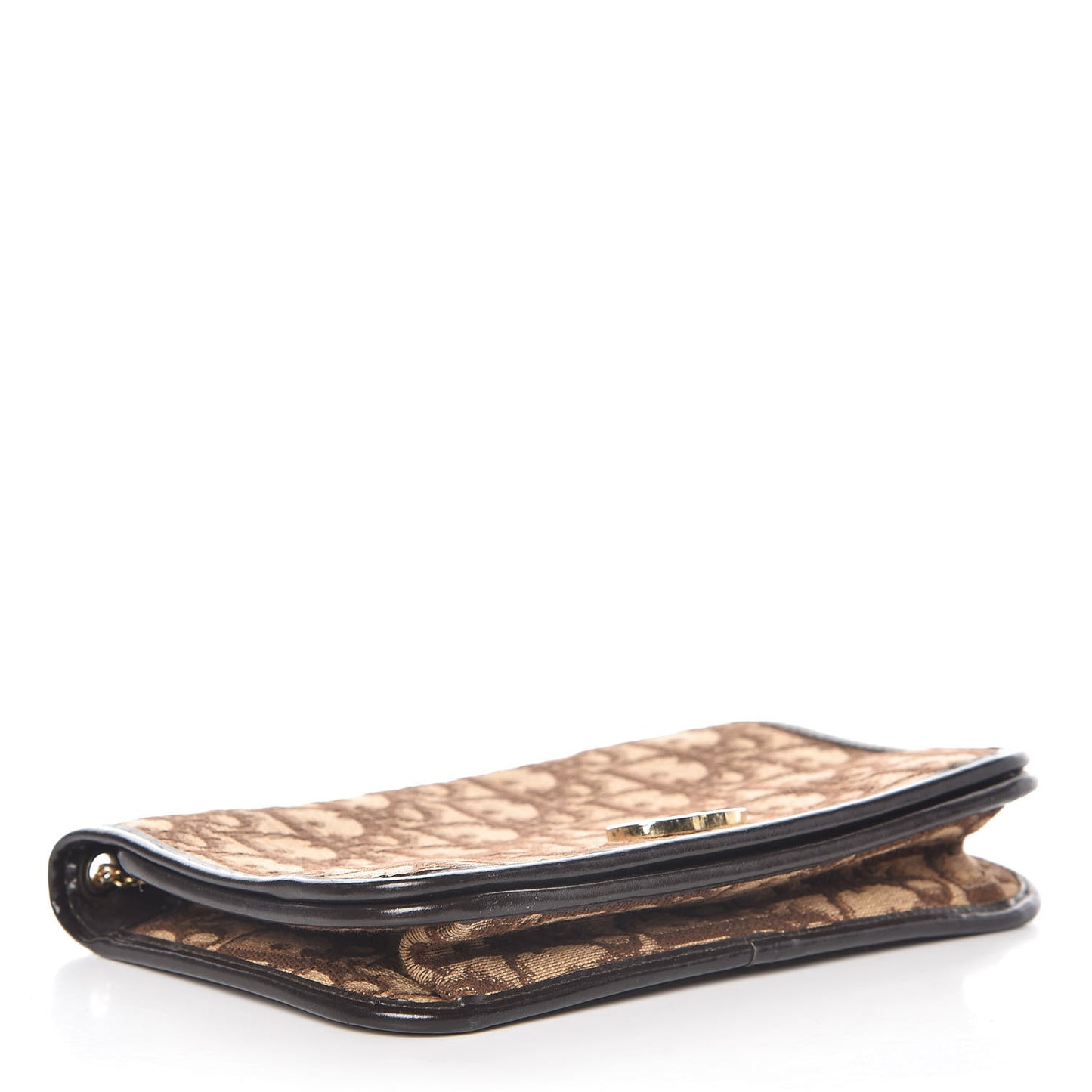 Monogram Chain Flap Brown