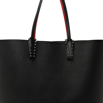 Christian Louboutin Calfskin Empire Spikes Large East West Cabata Tote Black 8 of 11
