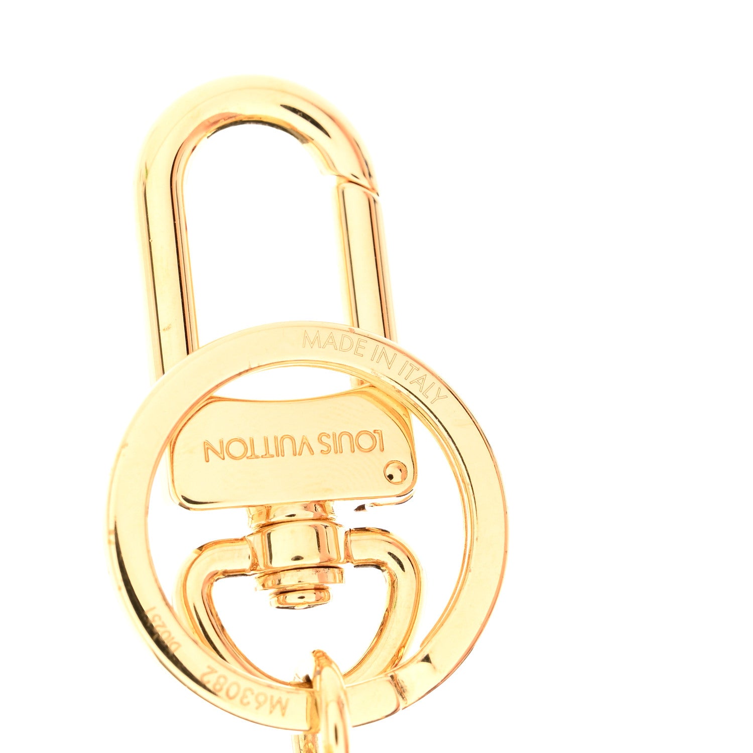 Louis Vuitton Metal Lambskin Enamel Very Bag Charm Key Holder Black 4 of 6