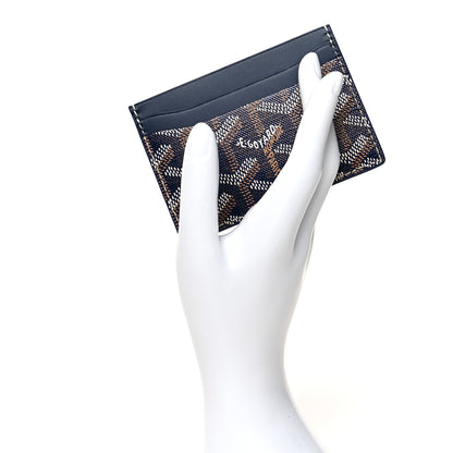 Goyard Goyardine Saint Sulpice Card Holder Navy 2 of 7