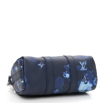 Louis Vuitton Monogram Ink Watercolor Keepall XS Blue 4 of 9