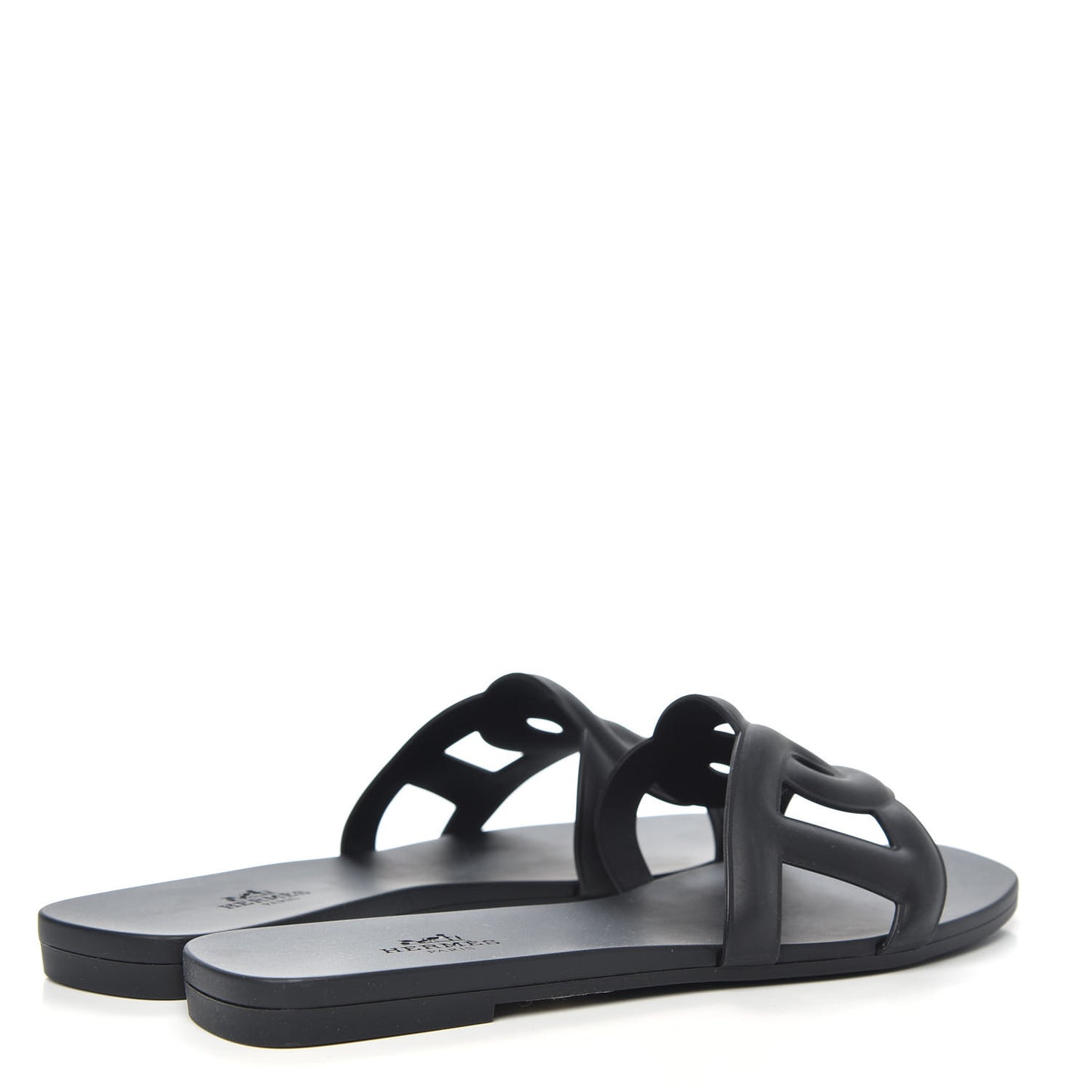 Rubber Aloha Sandals 37 Black