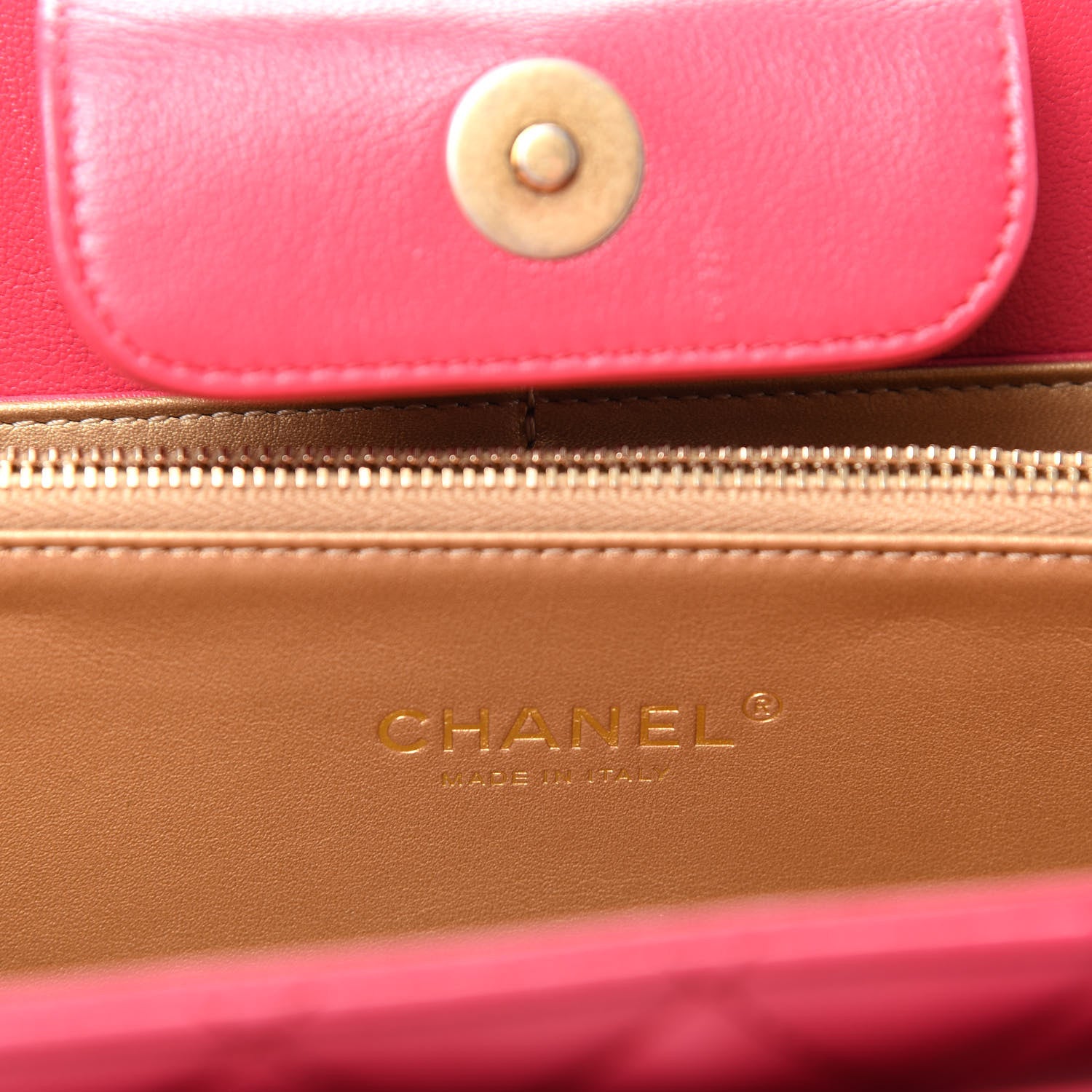 Chanel Lambskin Quilted Coco Midnight Clutch Dark Pink 6 of 7