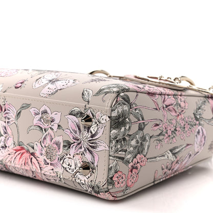 Christian Dior Calfskin Flower Printed Small My ABCDior Lady Dior Pink Multicolor 10 of 10