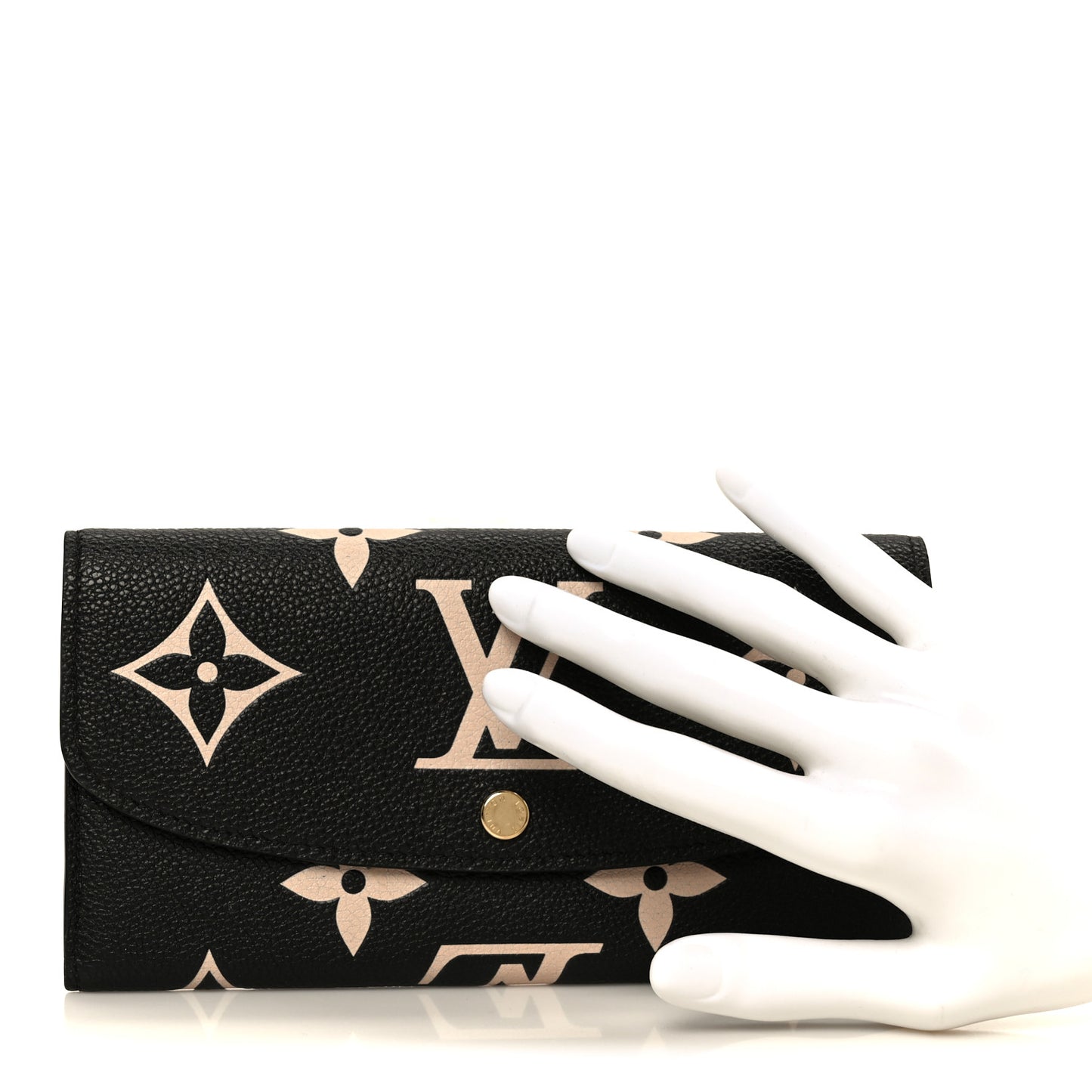 Empreinte Monogram Giant Emilie Wallet Black Beige