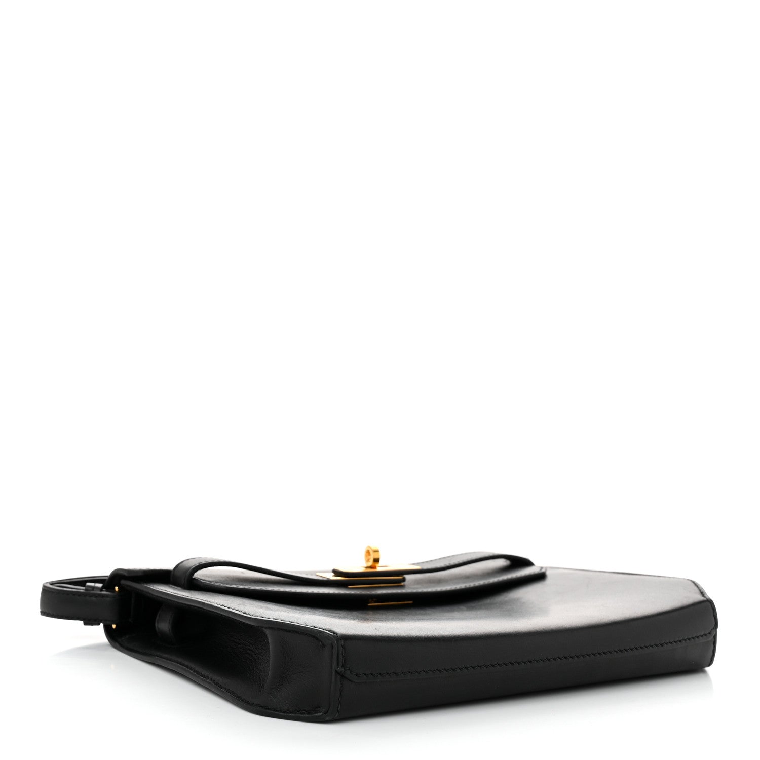 Hermes Taurillon Novillo Kelly Depeches 25 Pouch Black 4 of 10