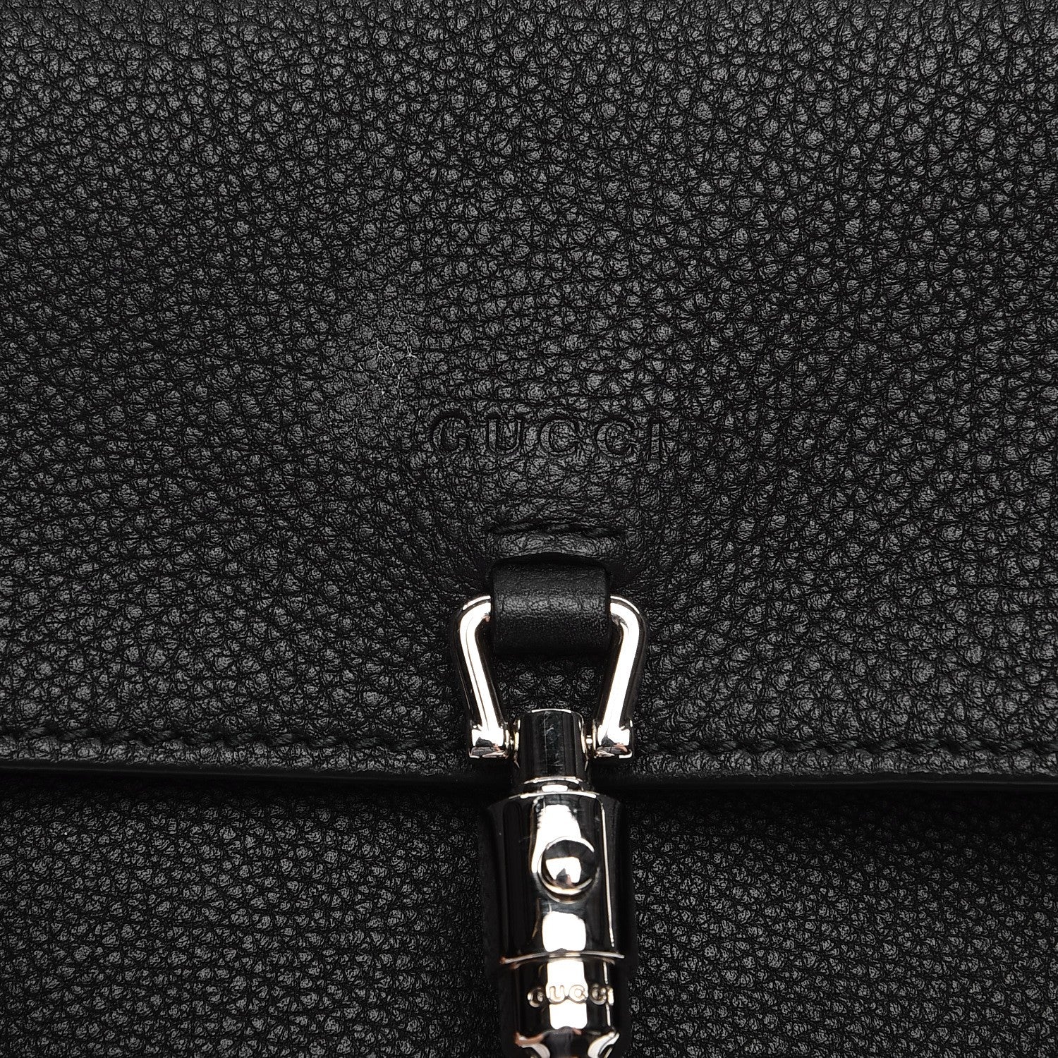 Gucci Grand Prix Calfskin Jackie Convertible Shoulder Bag Black 6 of 8
