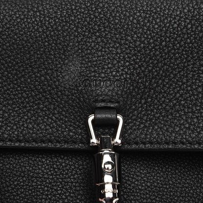 Gucci Grand Prix Calfskin Jackie Convertible Shoulder Bag Black 6 of 8