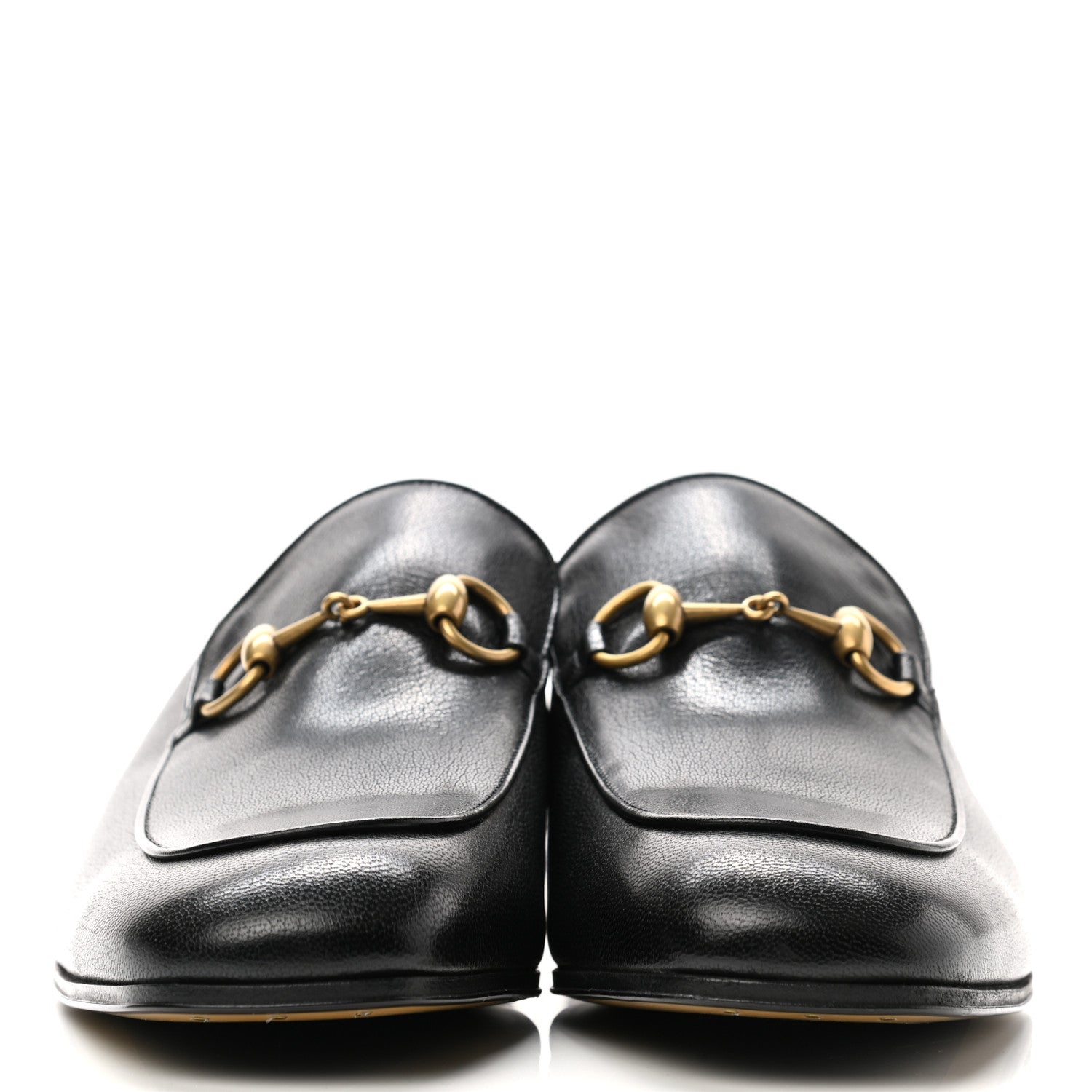 Gucci Goatskin Mens Horsebit Loafers 9 Black 2 of 8