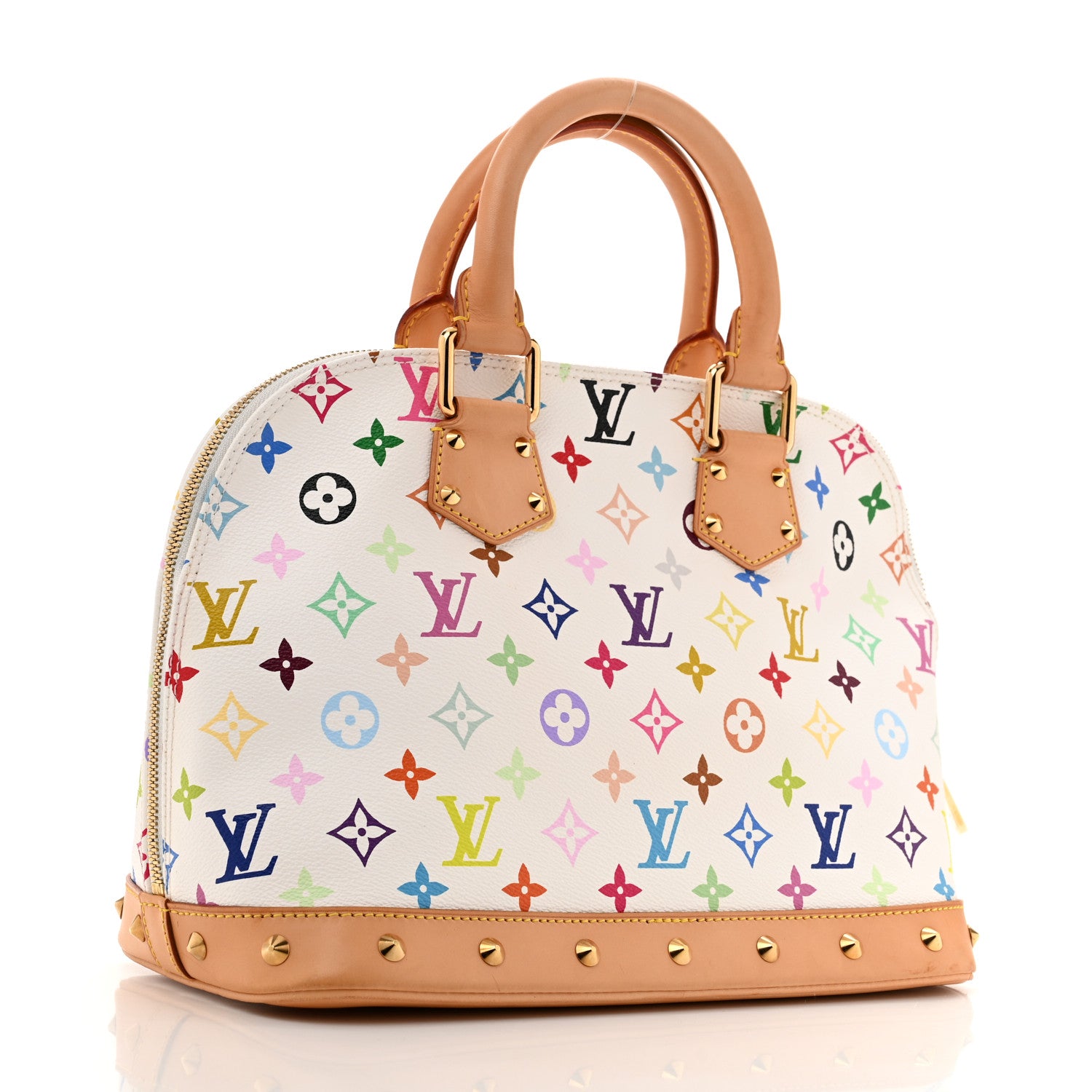 Louis Vuitton Monogram Multicolor Alma White 3 of 15