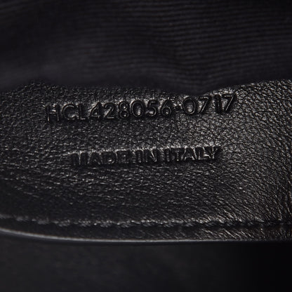 Saint Laurent Sheepskin Matelasse Chevron Monogram Medium College Bag Black 7 of 7