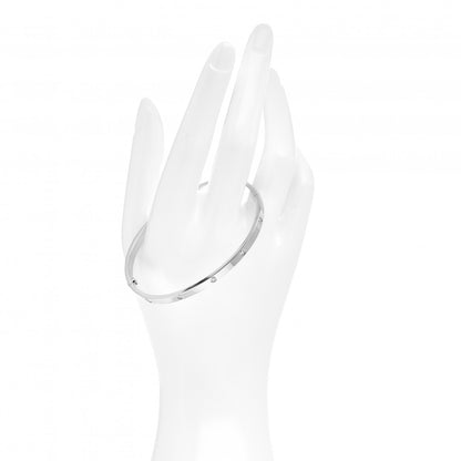 Cartier 18K White Gold 10 Diamond Small LOVE Bracelet 19 2 of 5