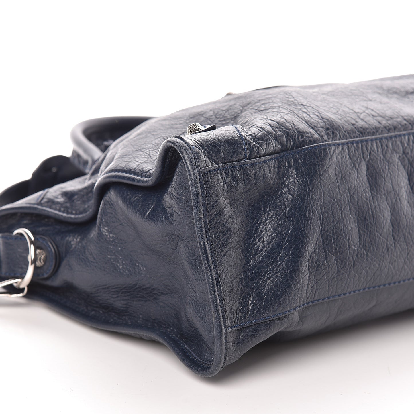 Agneau Giant 12 Silver Hardware City Bleu Obscur