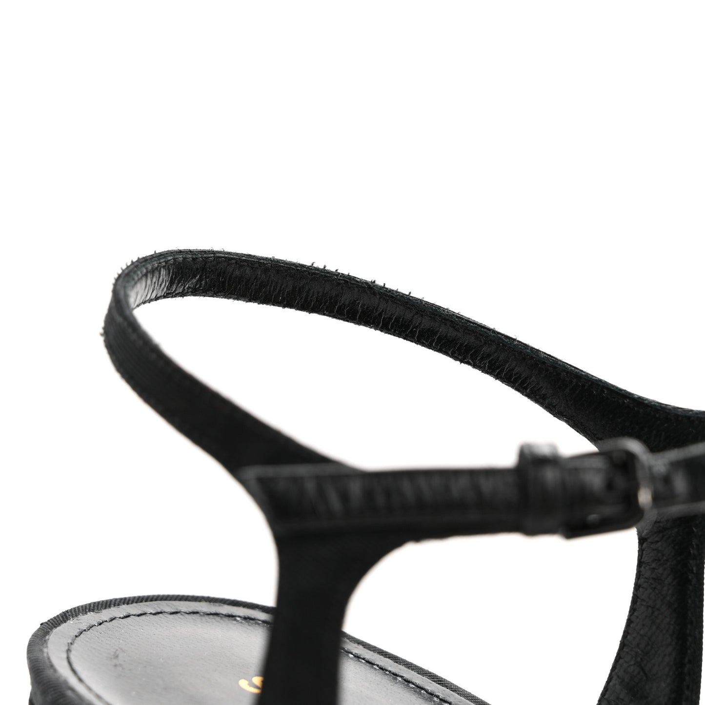 Grosgrain Bianca 85 Platform Sandals 40 Black