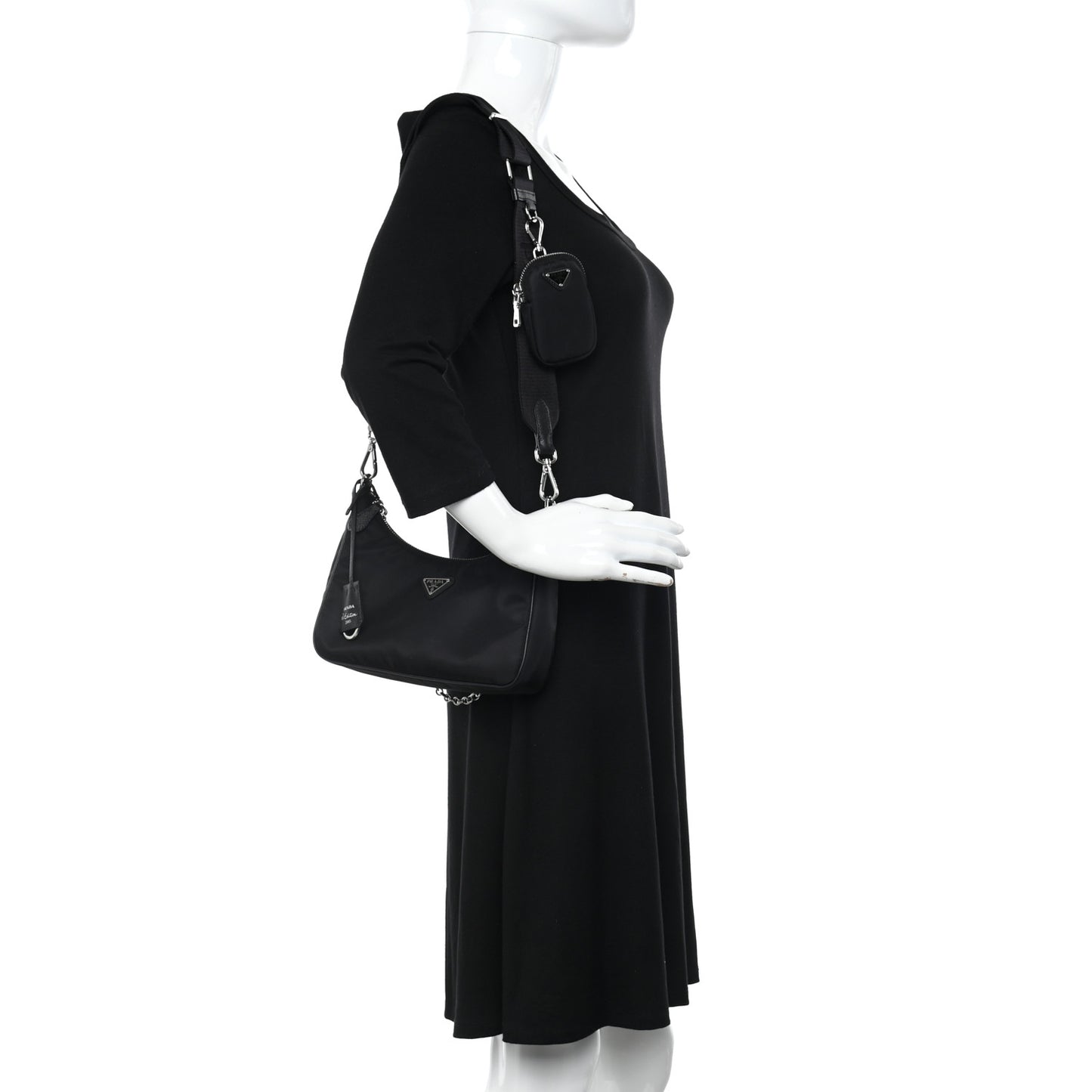 Nylon Re-Edition 2005 Shoulder Bag Black