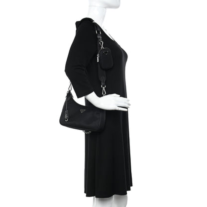 Prada Nylon Re-Edition 2005 Shoulder Bag Black 2 of 12
