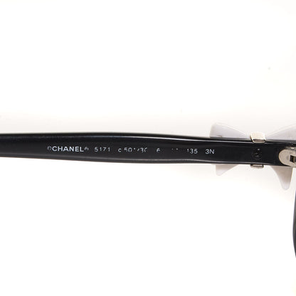 Chanel CC Bow Sunglasses 5171 Black White 3 of 5