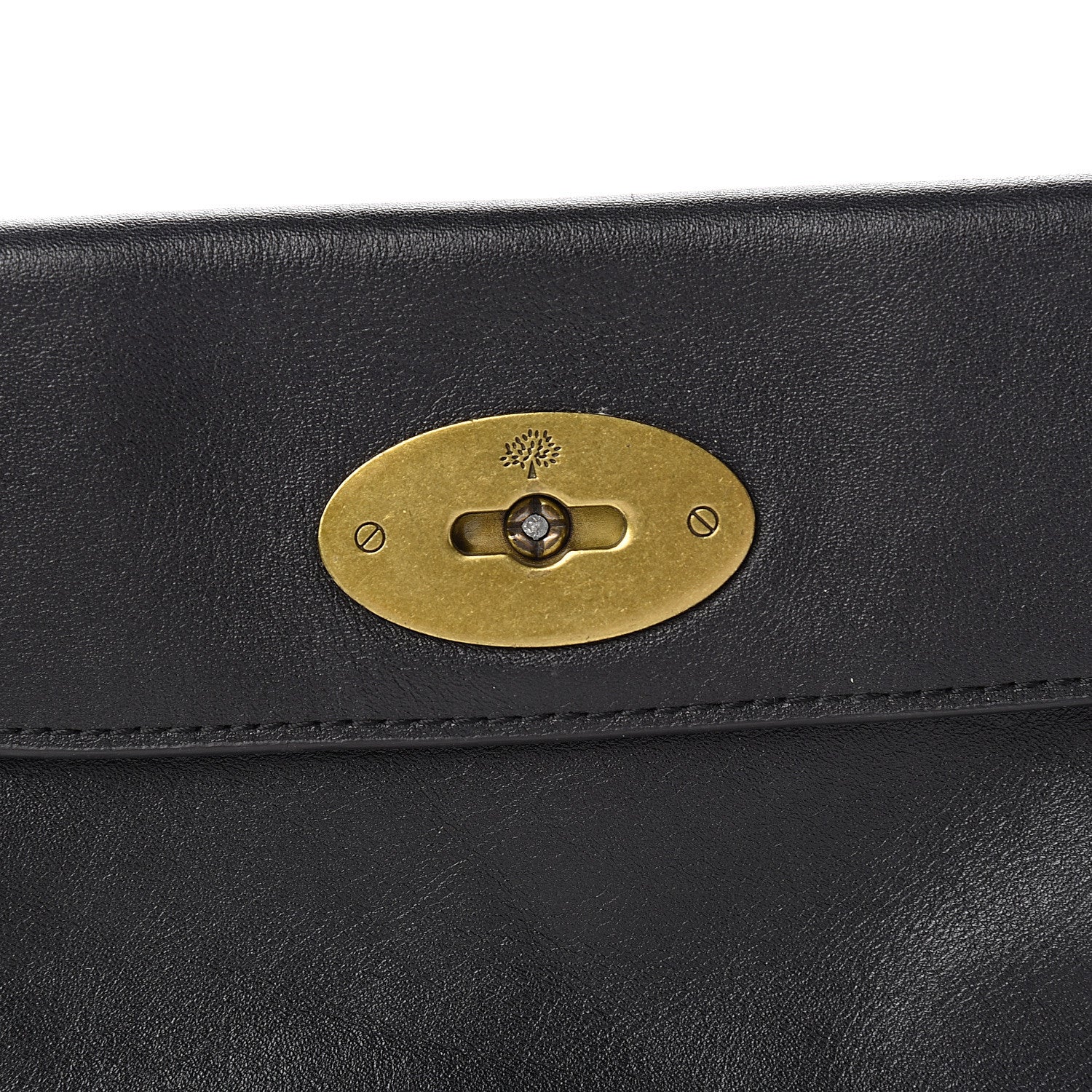 Mulberry Glossy Goatskin Darley Cosmetic Pouch Black 8 of 10