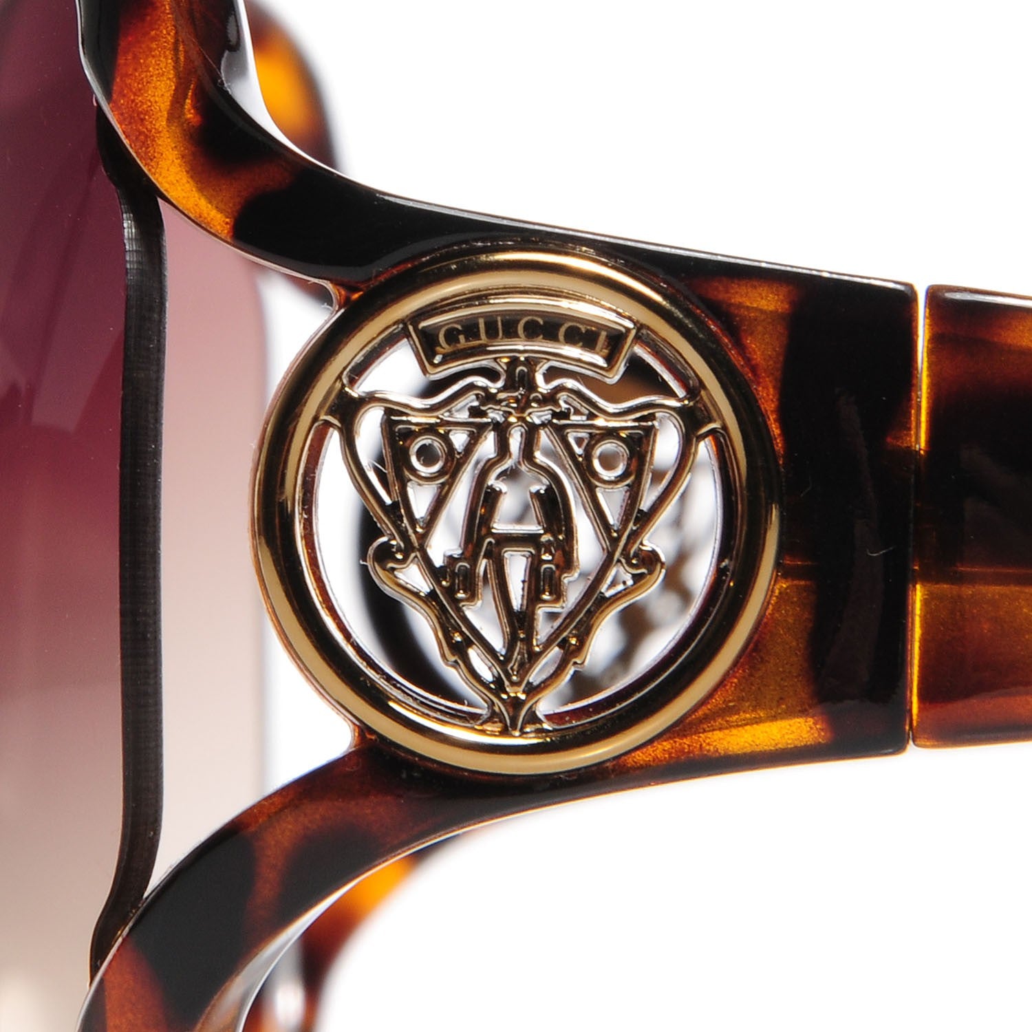 Gucci Tortoise GG Crest Sunglasses 3061 4 of 7