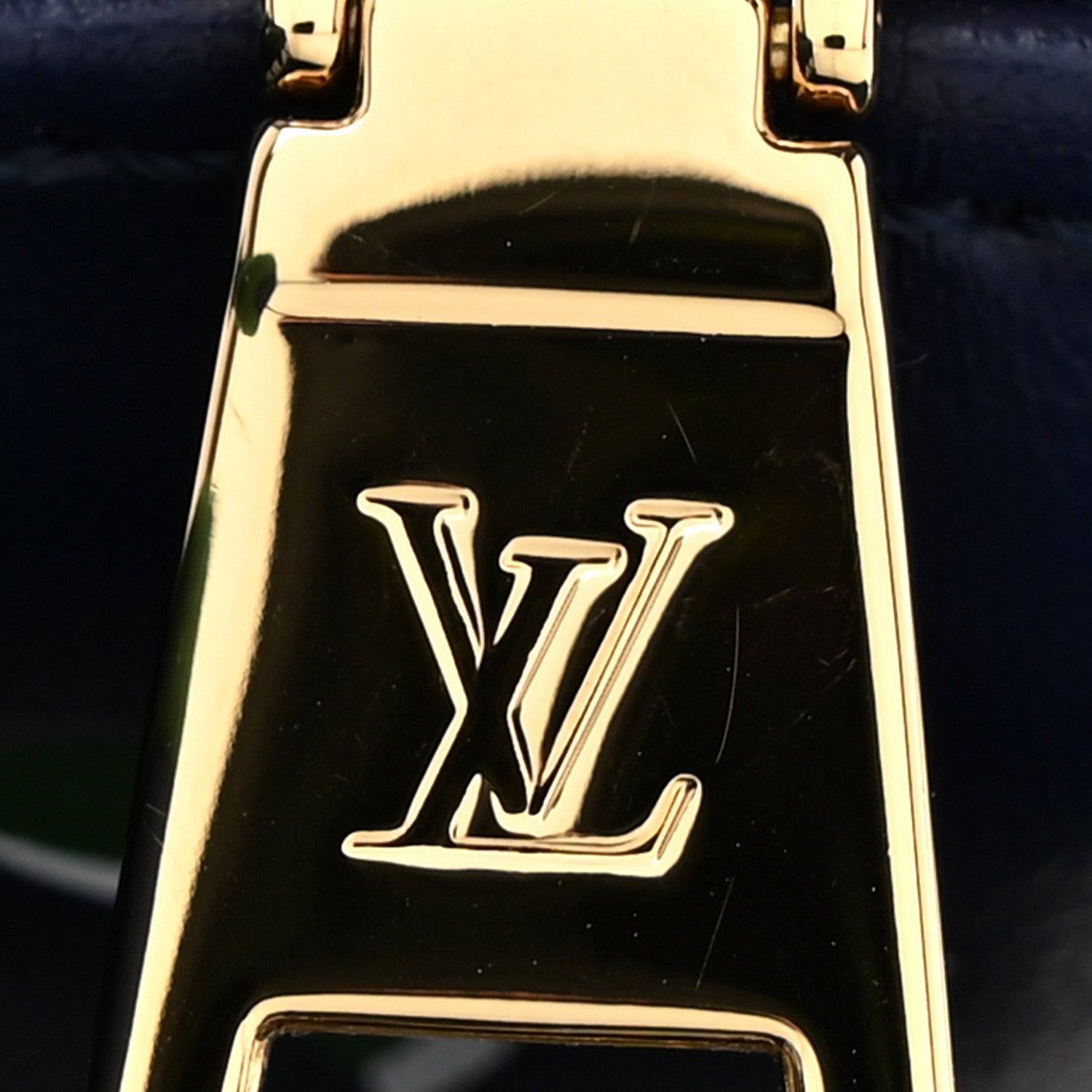 Louis Vuitton Lambskin Embossed Monogram Coussin PM Blue Green 10 of 11