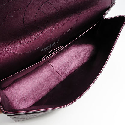 Chanel Aged Calfskin 2.55 Reissue 227 Flap Metallic Dark Purple 5 of 8