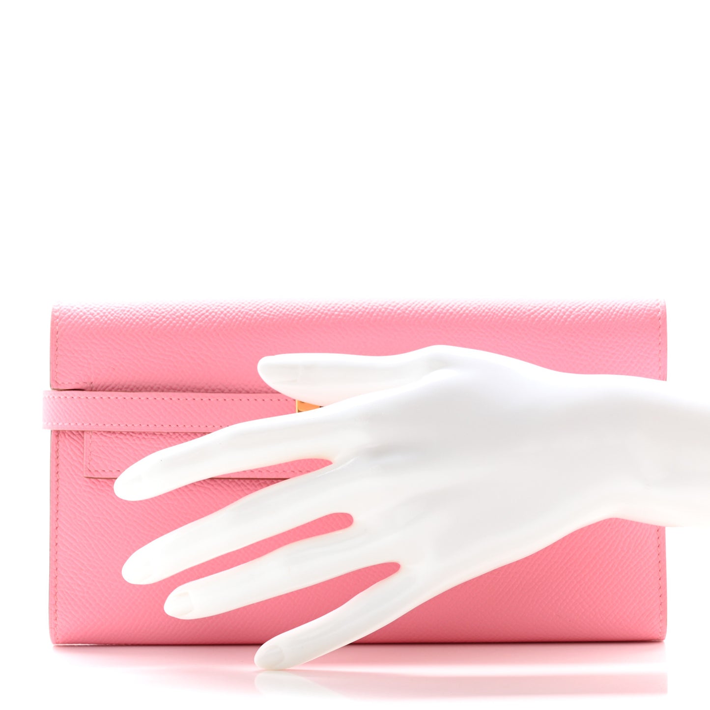 Epsom Kelly Longue Wallet Rose Confetti