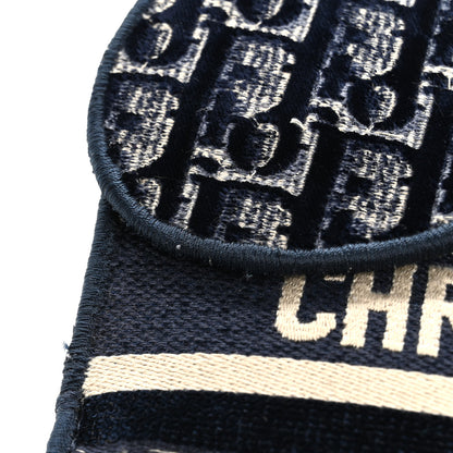 Christian Dior Velvet Oblique Saddle Belt Bag Blue 14 of 14