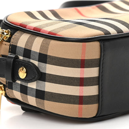 Burberry Calfskin Vintage Check Micro Camera Bag Archive Beige 7 of 8