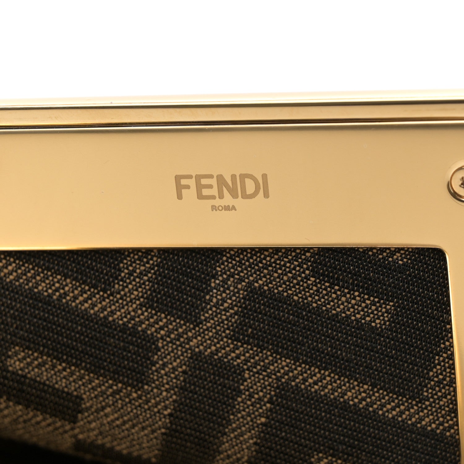 Fendi Nappa Suede Striped Inlay Small Fendi First Pink Multicolor 6 of 12
