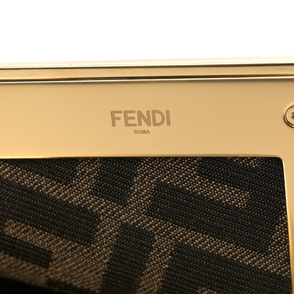 Fendi Nappa Suede Striped Inlay Small Fendi First Pink Multicolor 6 of 12