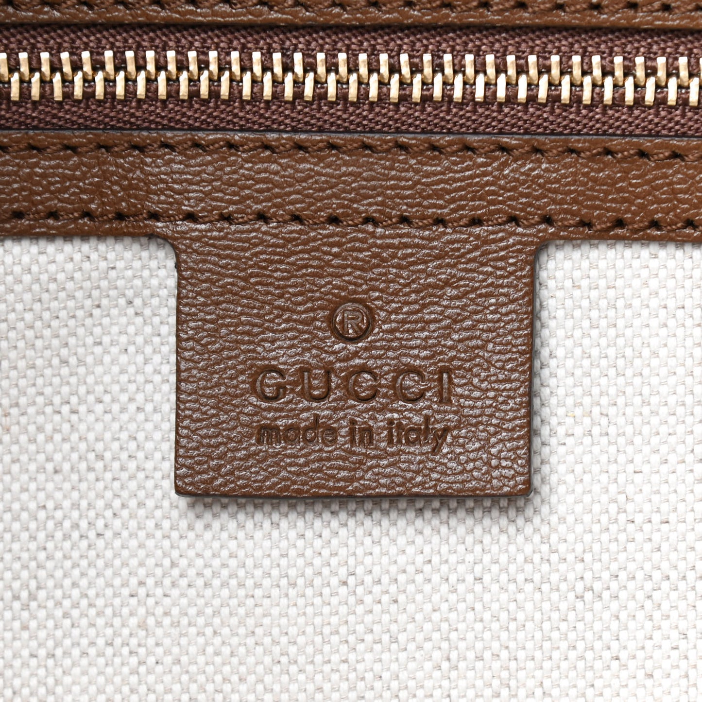 Monogram Calfskin Large Horsebit 1955 Tote Bag Beige Brown Sugar