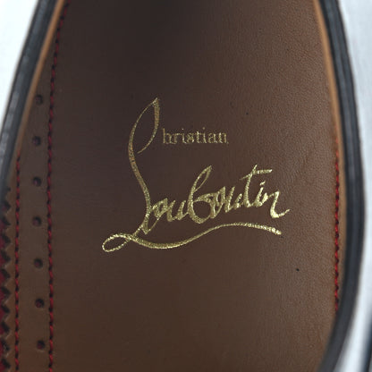 Christian Louboutin Calfskin Mens Greggo Flat Oxfords 41 Navy 7 of 7