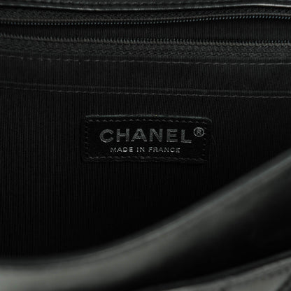 Chanel Lambskin Chevron Jumbo Leo Lion Flap Black 6 of 8