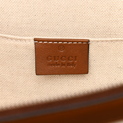 Gucci Moon Calfskin Web Large Dionysus Bamboo Top Handle Bag Cuir Bright Evergreen Hibiscus Red 5 of 16