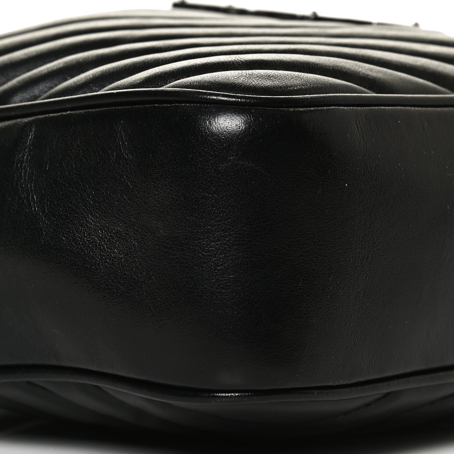 Calfskin Matelasse Monogram Lou Camera Bag Black