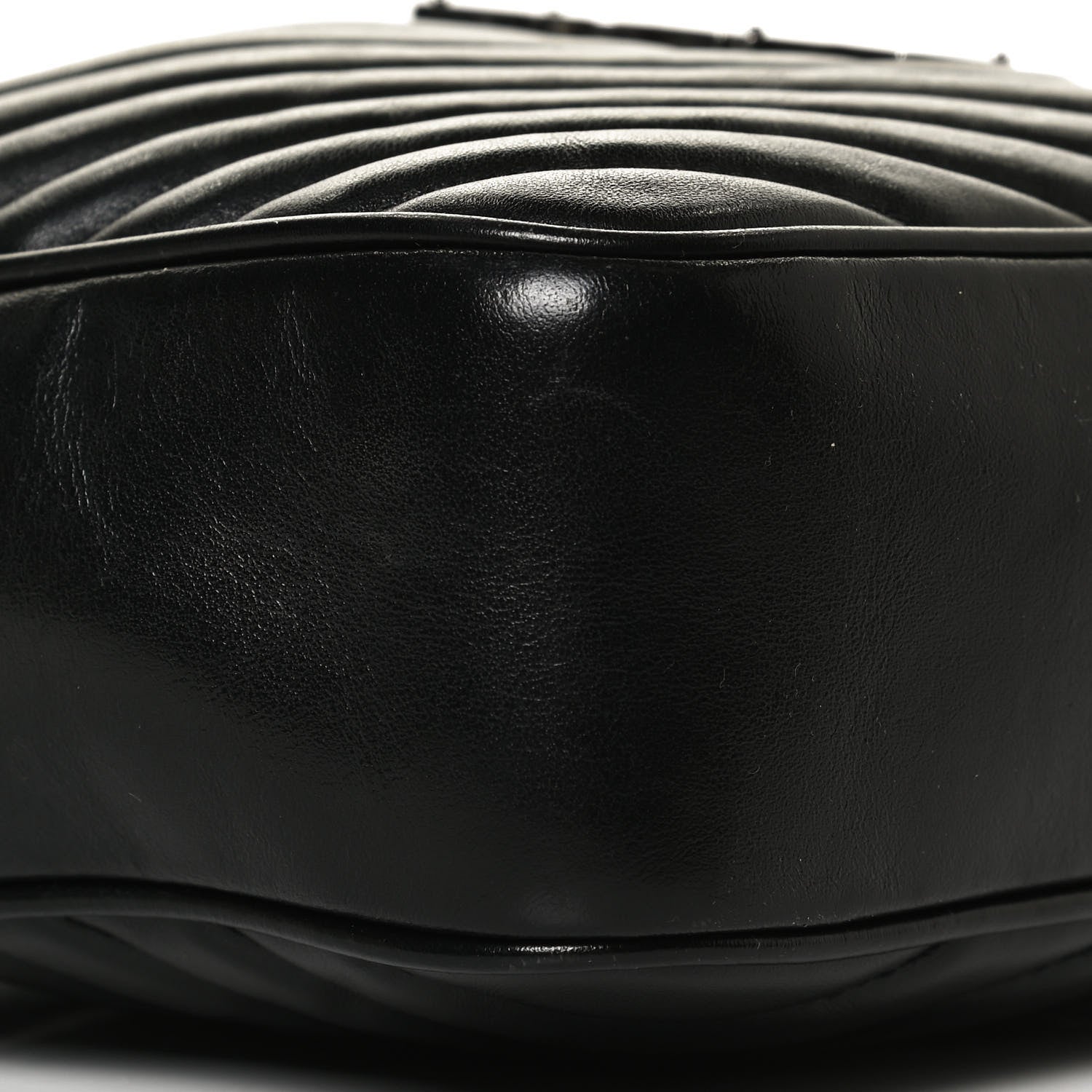 Saint Laurent Calfskin Matelasse Monogram Lou Camera Bag Black 9 of 17
