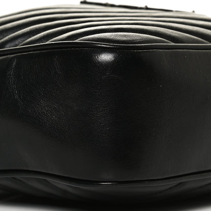 Saint Laurent Calfskin Matelasse Monogram Lou Camera Bag Black 9 of 17