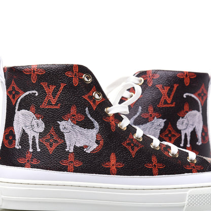 Louis Vuitton Catogram Stellar Sneaker Boots 37.5 Marron 10 of 11