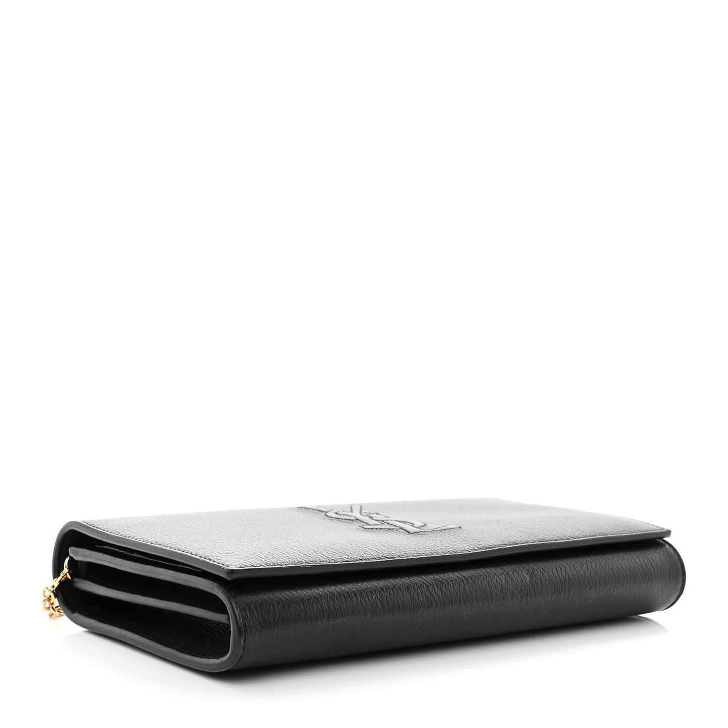 Calfskin Monogram Belle de Jour Chain Clutch Black