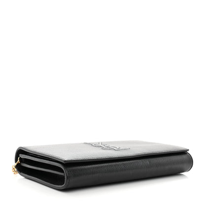 Saint Laurent Calfskin Monogram Belle de Jour Chain Clutch Black 4 of 13