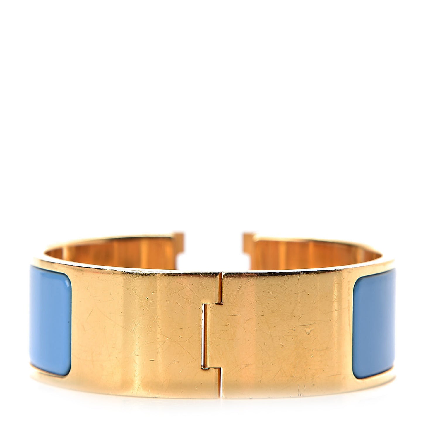 Enamel Wide Clic Clac H Bracelet PM Turquoise